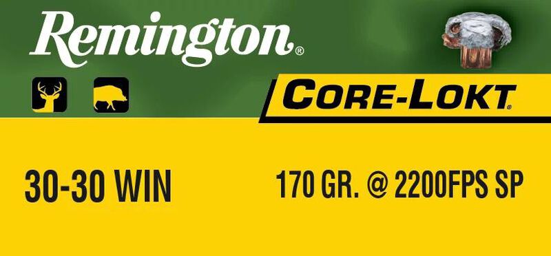 Core-Lokt, 30-30 Win, 170 Grain, Core-Lokt Soft Point, 2200 fps